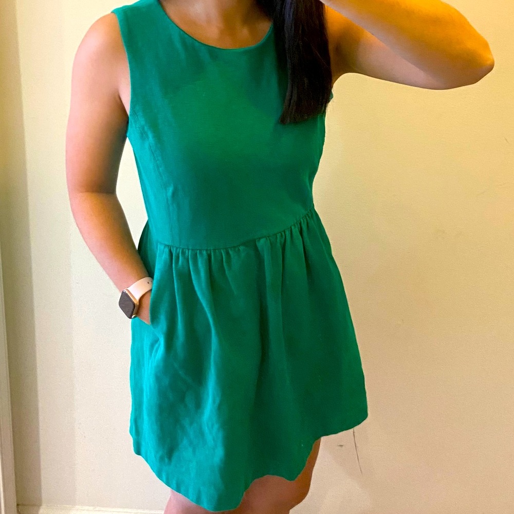 Green petite dress